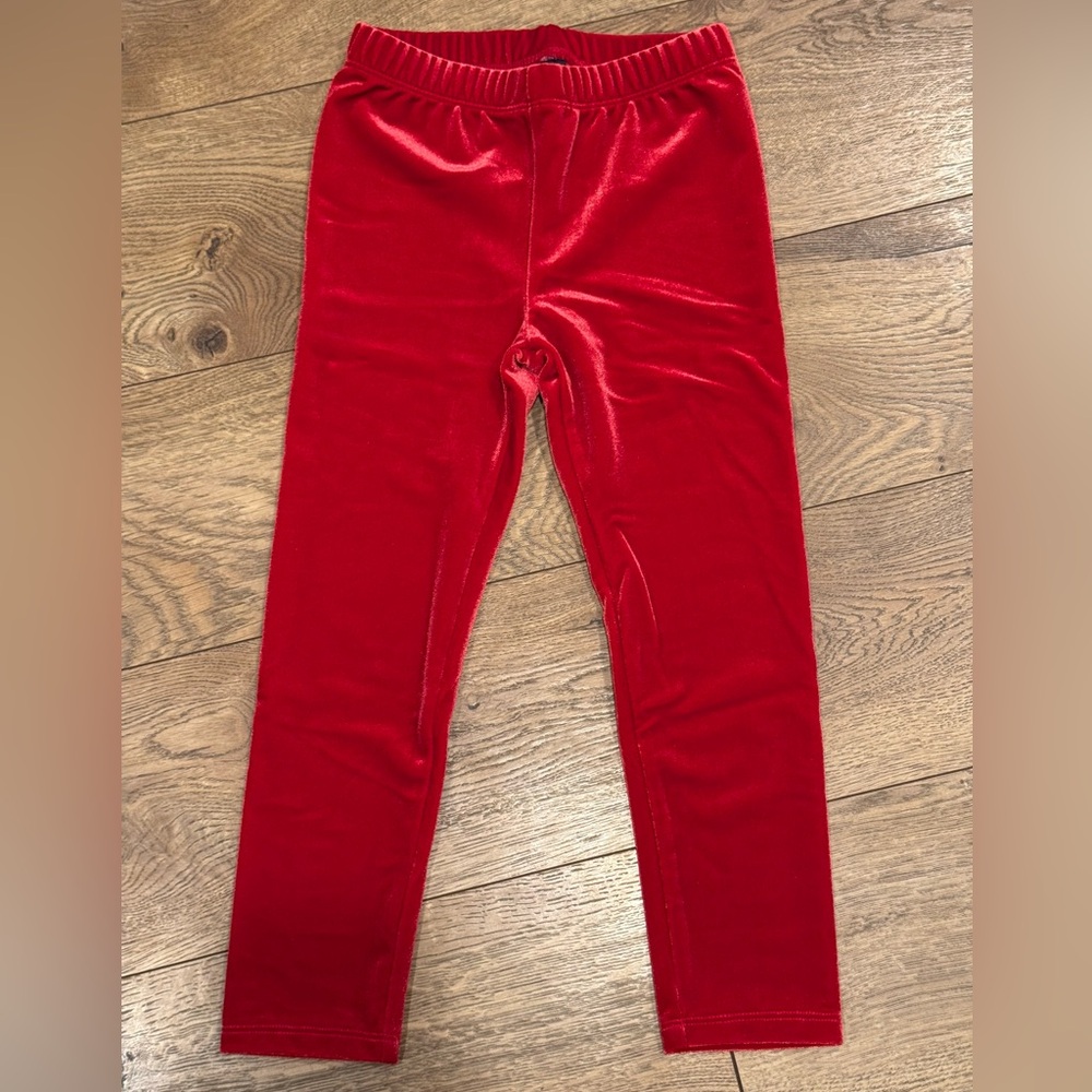 GAP Kids Red Velvet Leggings